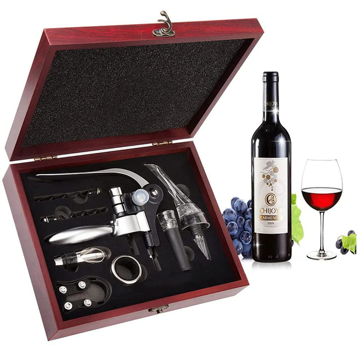 Smaier Korkenzieher Wein Set, Wein-Öffner,Korkenzieher Vakuumpumpe Luxus Flaschenöffner für Rotwein