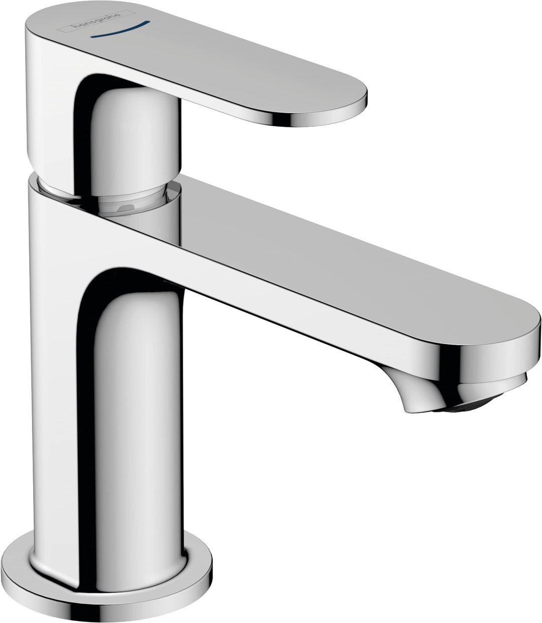hansgrohe Rebris S - Waschtischarmatur für Kaltwasser ohne Ablauf, Wasserhahn für Gäste WC mit Ausla