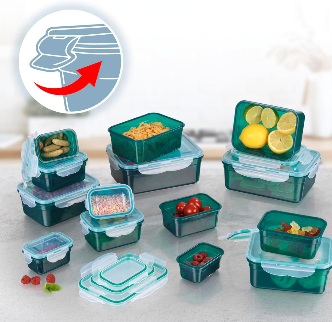 GOURMETmaxx Frischhaltedosen klick-it 14er Set | Spülmaschinen- Mikrowellen- und Gefrierschrankgeeig