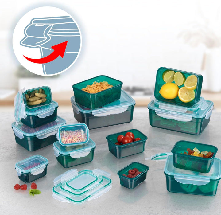 GOURMETmaxx Frischhaltedosen klick-it 14er Set | Spülmaschinen- Mikrowellen- und Gefrierschrankgeeig