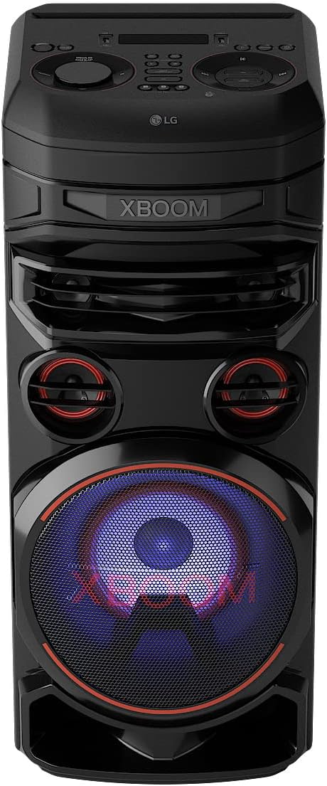 LG XBOOM RNC7, 3-Wege-Soundsystem mit 5 Lautsprechern (Dolby Audio, Karaoke- & DJ-Funktionen, Beleuc
