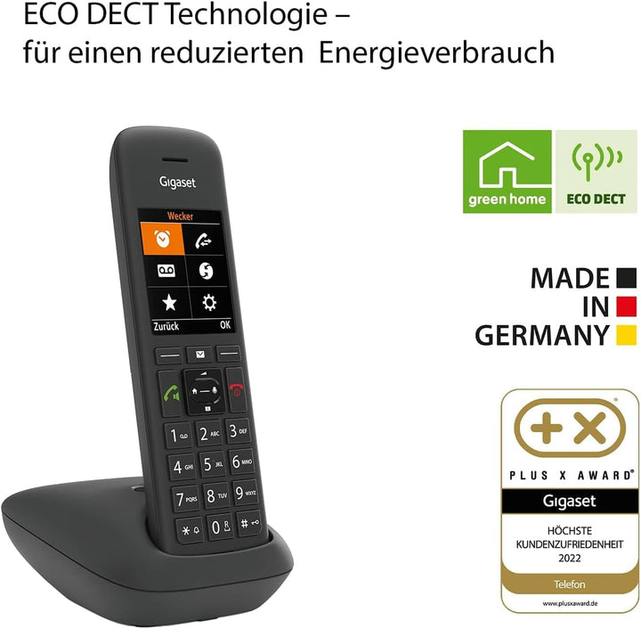 Gigaset C575 - Schnurloses DECT-Telefon - grosses Farbdisplay mit moderner Benutzeroberfläche - Adre