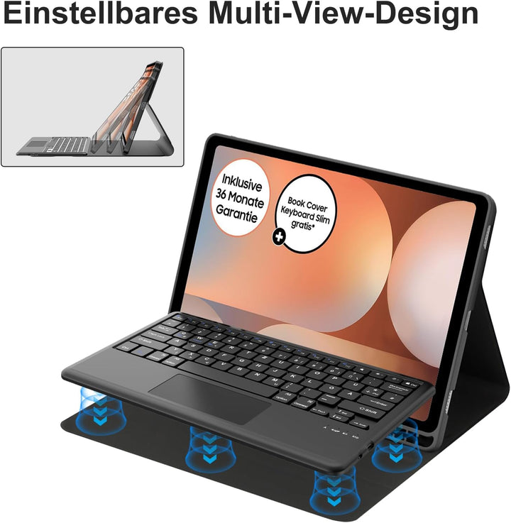 IVEOPPE Tastatur für Samsung Galaxy Tab S10 Ultra 2024, Hülle mit Tastatur Galaxy Tab S10 Ultra/S9 U