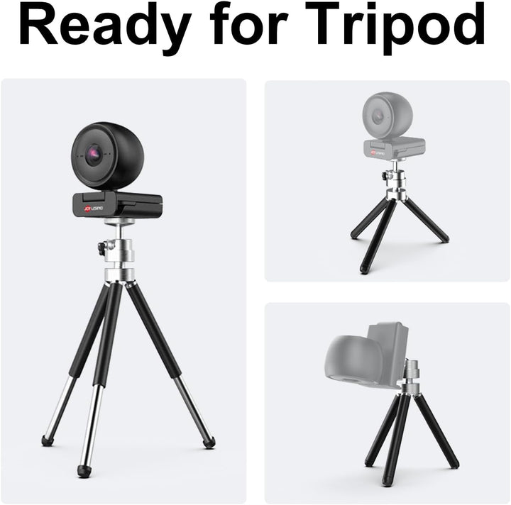 JOYUSING Flip600R 4K Streaming Webcam, Ultra 4K HD, Autofokus, PDAF, Geräuschunterdrückungsmikrofone