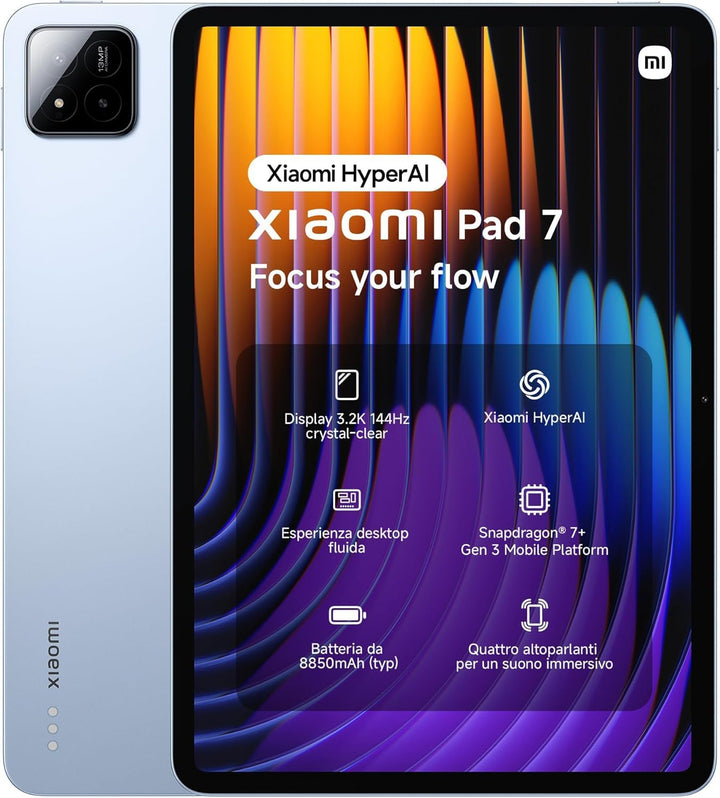 Xiaomi Pad 7 Ai WiFi Version Global (No Calls or Text) 28.4 cm 3.2K 144Hz 8850mAh Bluetooth 5.4 Four