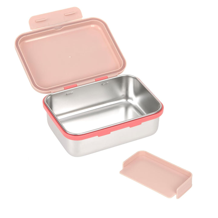 LÄSSIG Kinder Brotdose Edelstahl Lunchbox Frühstücksbox Nachhaltig Kindergarten Schule/Lunchbox Stai