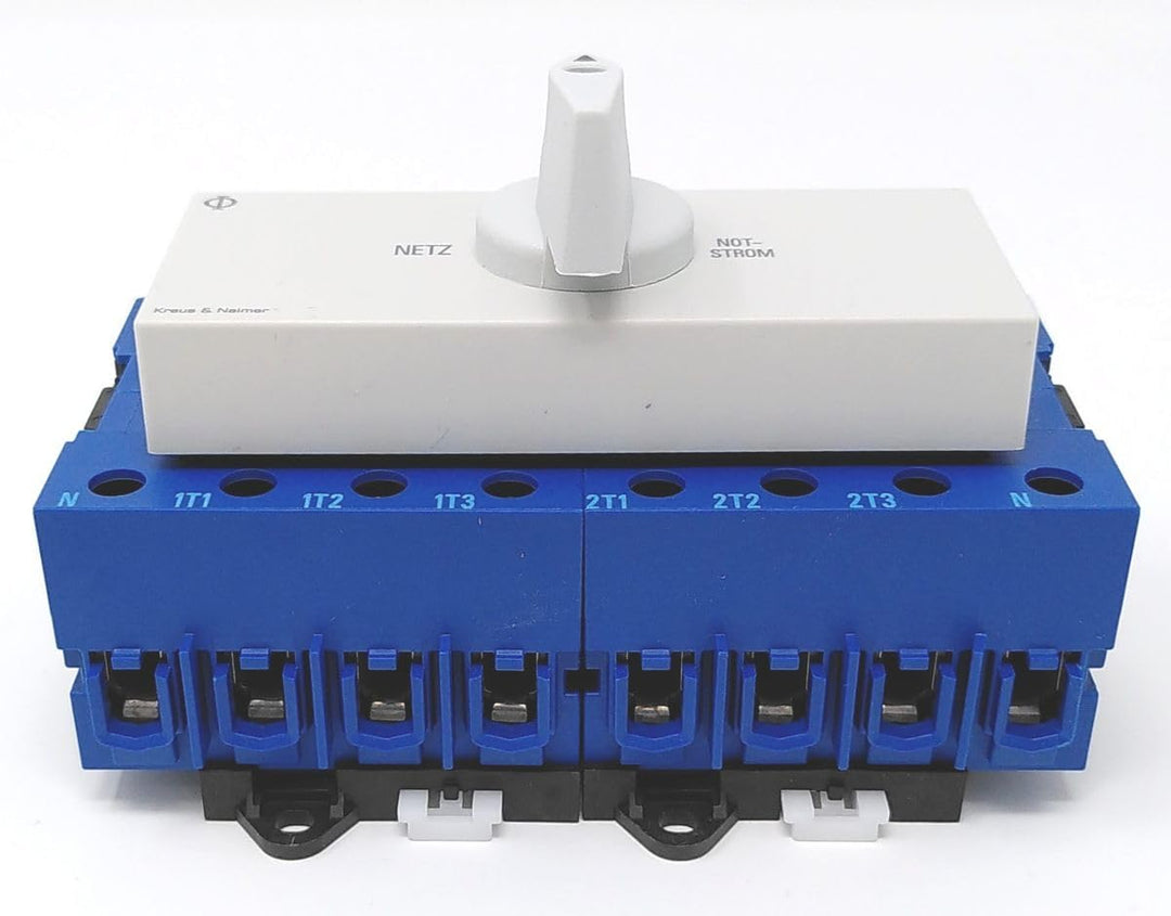 Kraus & Naimer KA63B T904 VE2 +F437 Umschalter 4-polig 63A mit Stellung Netz 0 Notstrom Schnappbefes