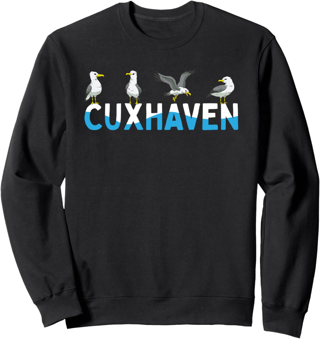 Cuxhaven Möwen Nordsee Moin Norddeutsch Sweatshirt
