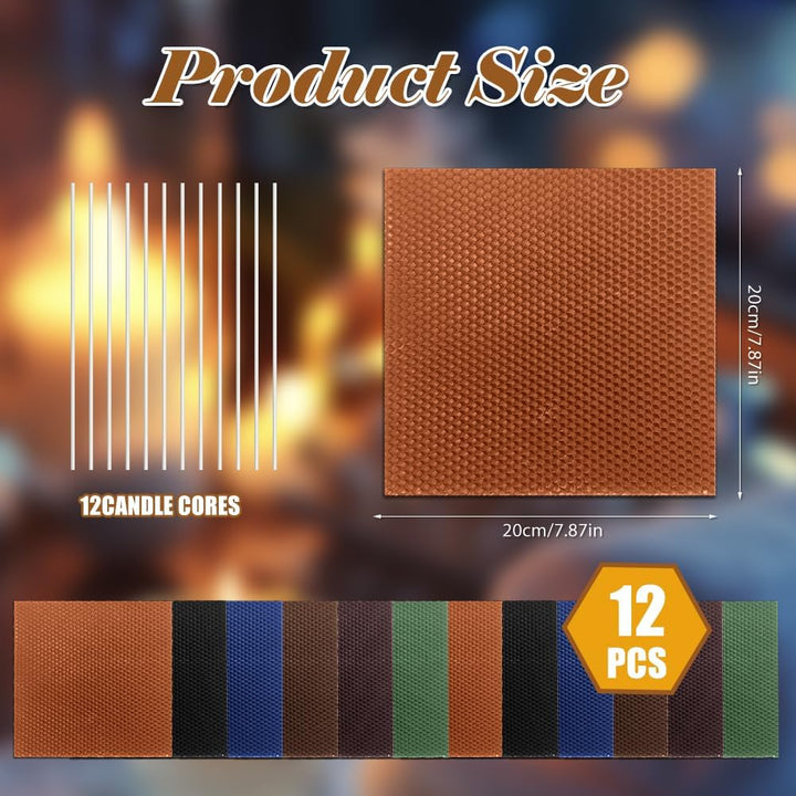 Bienenwachsplatten, Bienenwachs-Kerzenherstellungs Set, Farbiger Bienenwachskerzen Selber Machen Set