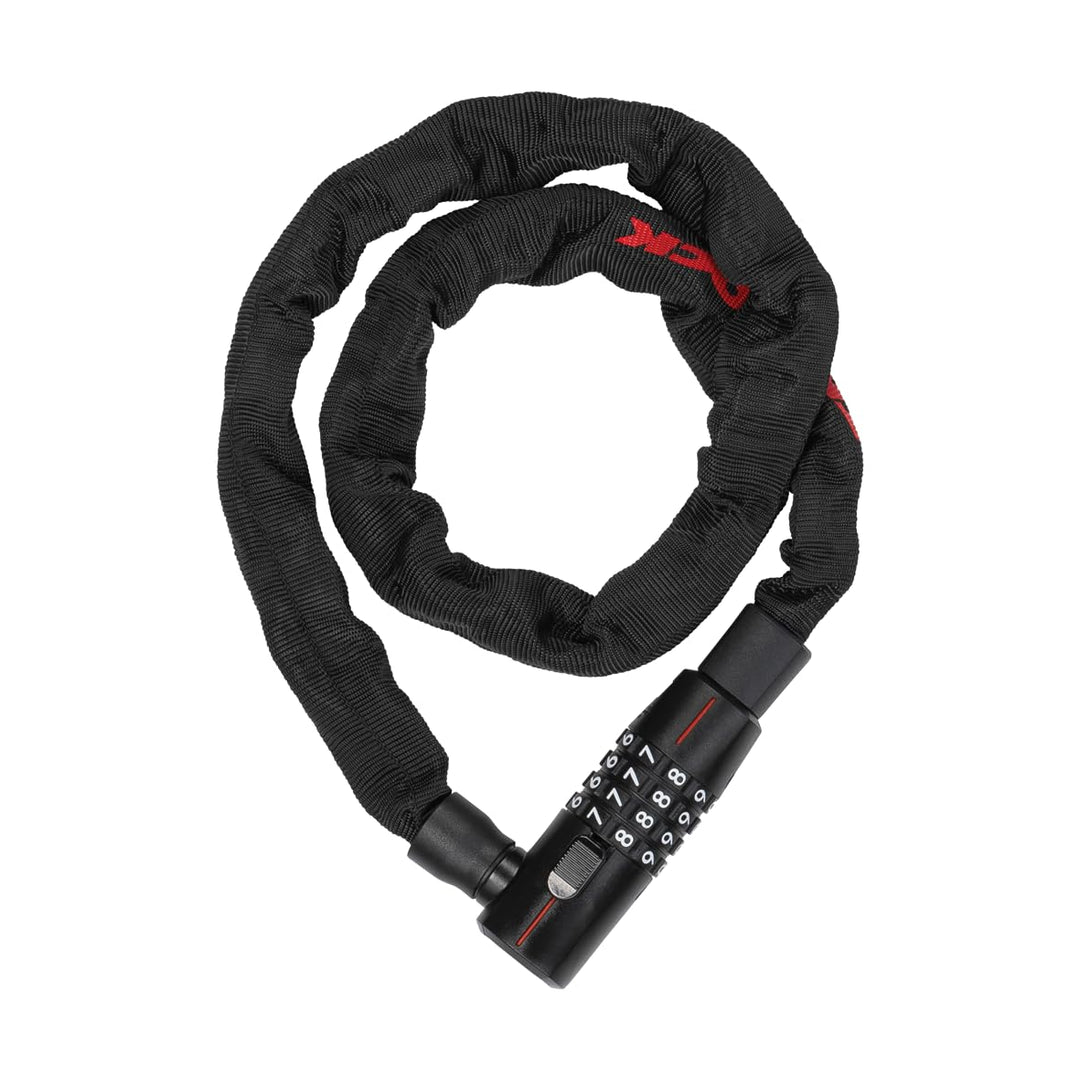 TRELOCK BC 280 Code Kettenschloss – Länge 85 cm – Kettenglieder 5 mm – Sicherheitsstufe 6 – Frei ein
