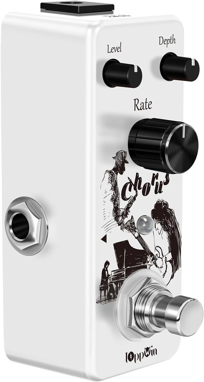 Analog Chorus Pedal - Warmes, Klares Chorus-Klang für Rock, Blues & Post-Rock | Metallgehäuse | True