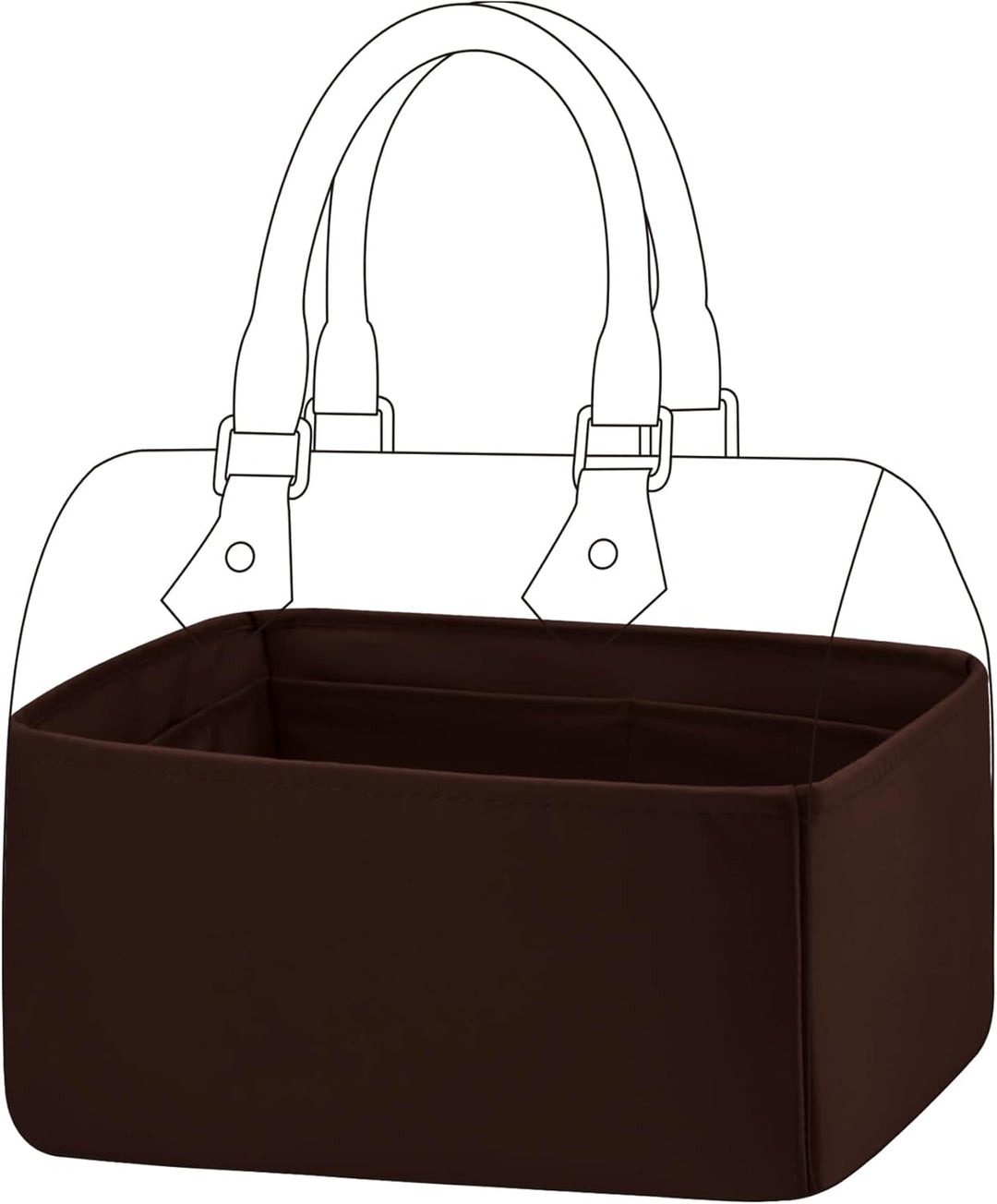 DGAZ Handtaschen Organizer Einsatz, Seide Handtaschenorganisator für LV Speedy Nano/20/25/30/35/40/4