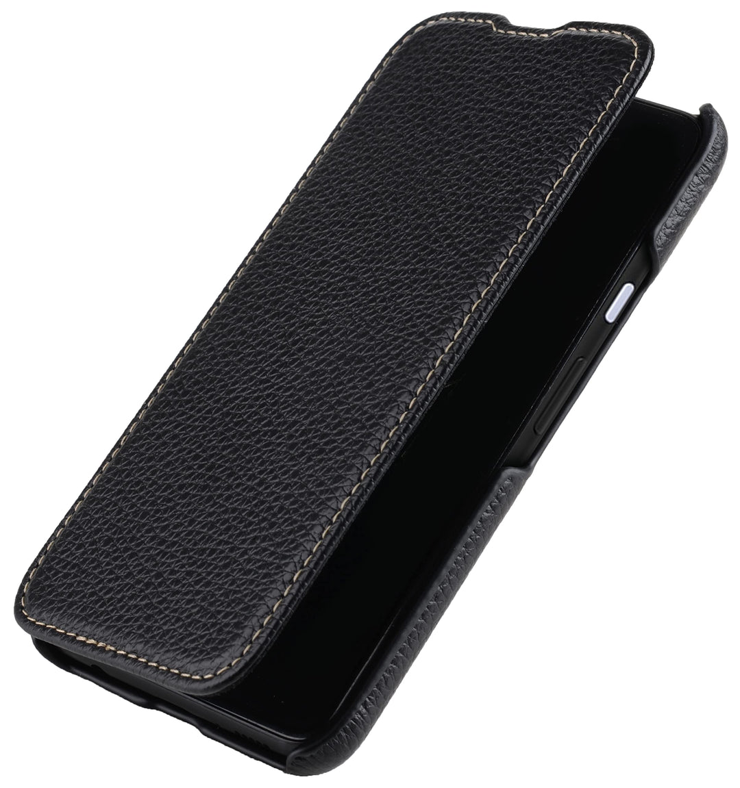 STILGUT Book Case kompatibel mit Google Pixel 4a 4G Hülle aus Leder zum Klappen, Klapphülle, Handyhü