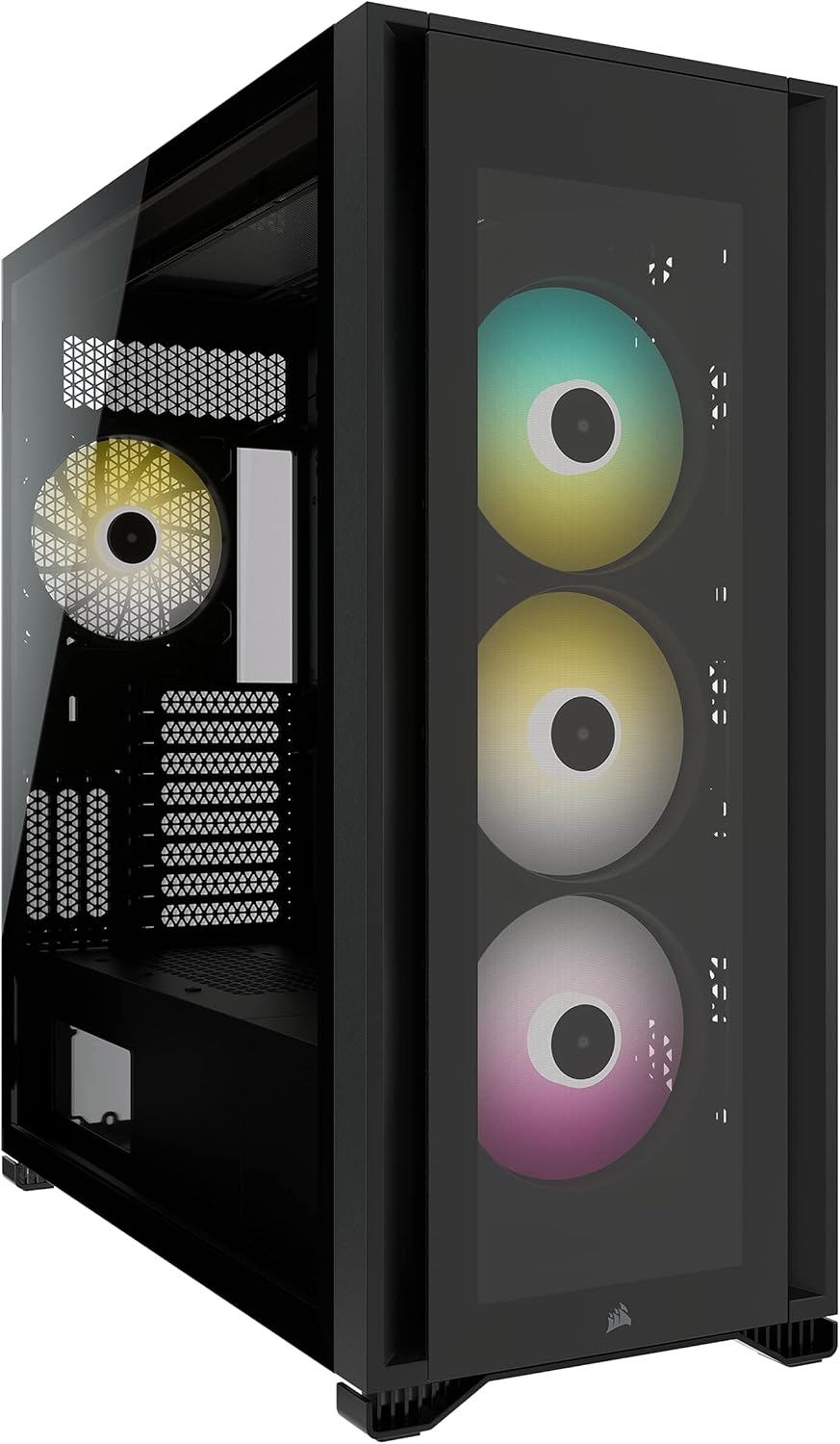 Corsair iCUE 7000X RGB Full-Tower-ATX-PC-Gehäuse (Drei Scheiben aus Gehärtetem Glas, Vier 140-mm-RGB
