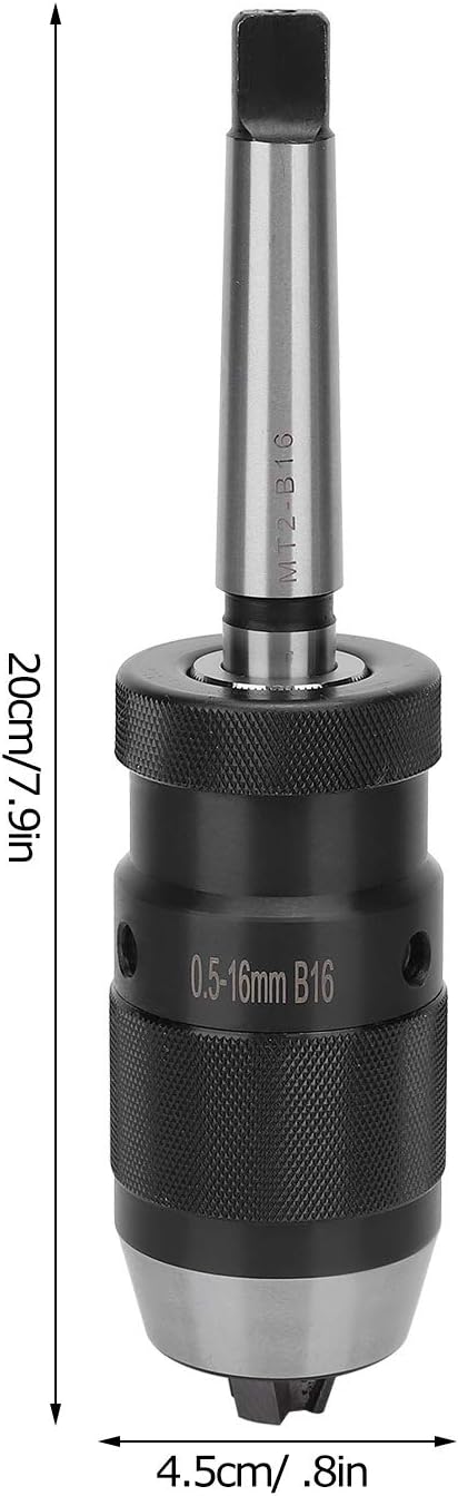 Yosoo Health Gear 0,5-16 mm, MT2‑B16 Schnellspannbohrfutter, Morsekegelfutter, Bohrfutter für Bohrma