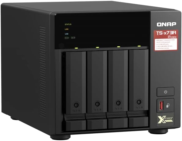 Qnap TS-473A-8G SAN/NAS-Speichersystem, schwarz