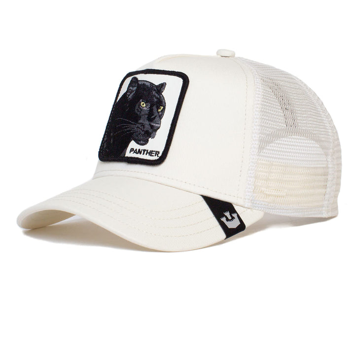 All American Men'Goorin Brothers-Hut 62 Trucker-Panther-White-#27184, 62 Trucker-Panther-White-#2718