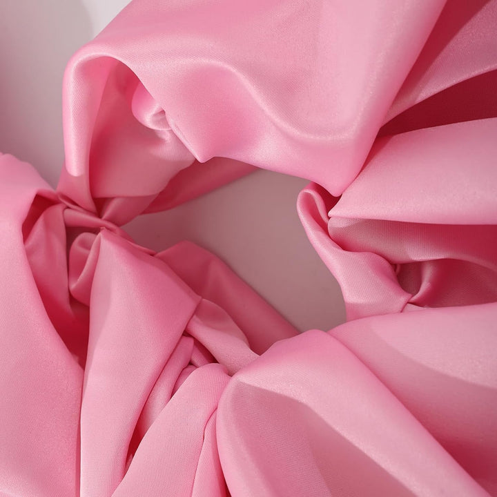 Satin-Umhang mit Puffärmeln, Brautschal, gerüschter Bolero, Wickeltuch für Braut, Hochzeitskleid, Ve