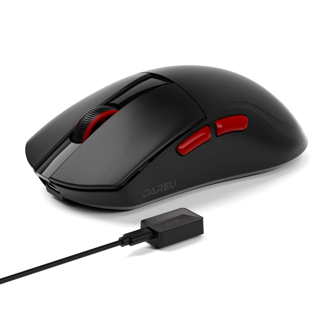 DAREU A950 Wing Wireless Gaming Mouse, Ultraleicht 35 g, Dual Polling Rate 8000 Hz, 30 000 DPI Optis