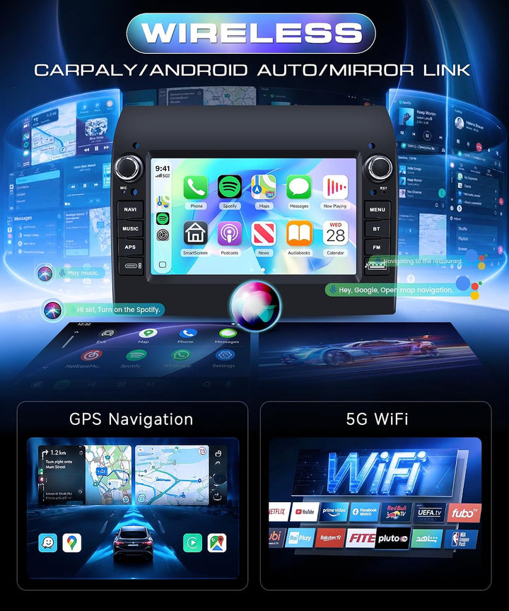 4GB+64GB Autoradio für FIAT Ducato für Citroen Jumper für Peugeot Boxer mit Carplay Android Auto, Bi