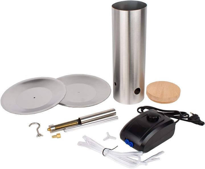 Beeketal 'EKB-1' Edelstahl Sparbrand Kaltraucherzeuger elektrisch, Rauchmenge stufenlos regulierbar,