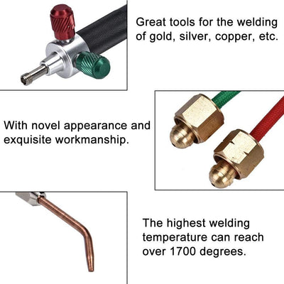TMISHION Schmucklötbrenner, Schmuckverarbeitungsanlagen Sauerstoffschweissbrenner Werkzeug Flamme mi
