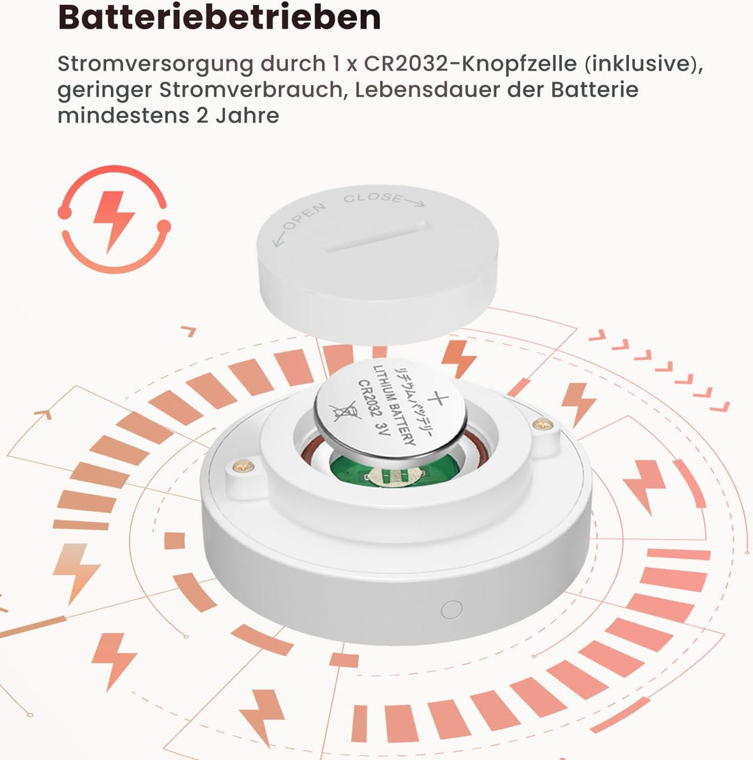 MIUCDA Smart Wassermelder Erfordert Zigbee Hub, Wassersensor Drahtloser Flutdetektor für Alarmanlage