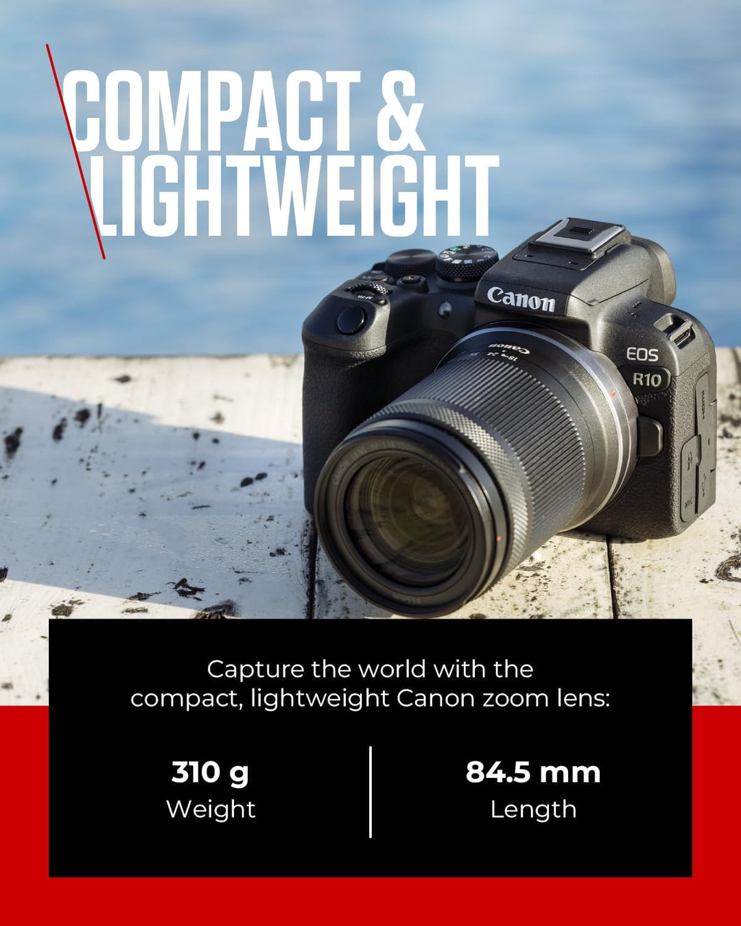 Canon RF-S Objektiv 18-150mm F3.5-6.3 IS STM – Zoomobjektiv mit 4,5-Stufen-Stabilisator für Reisen &