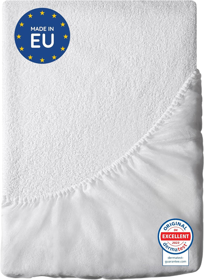 Matratzenschoner 140x200cm Wasserdicht Dreamzie - Oeko-TEX und Made in EU - Atmungsaktive Anti-Aller