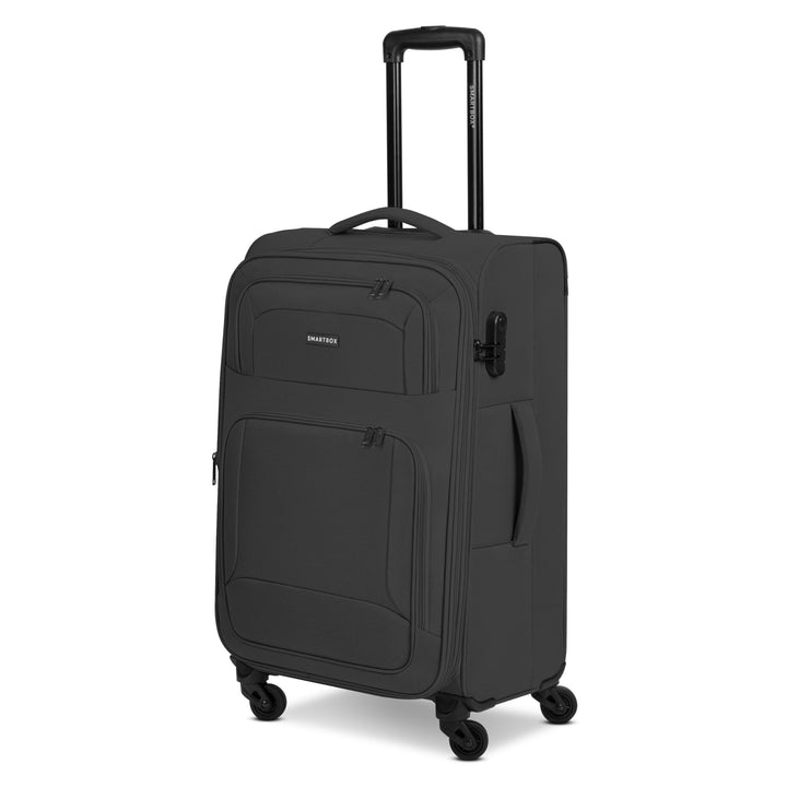 SMARTBOX Weichgepäck Check-in Koffer für Damen & Herren | Mittelgrosser Trolley 41 x 27 x 67 cm | 4