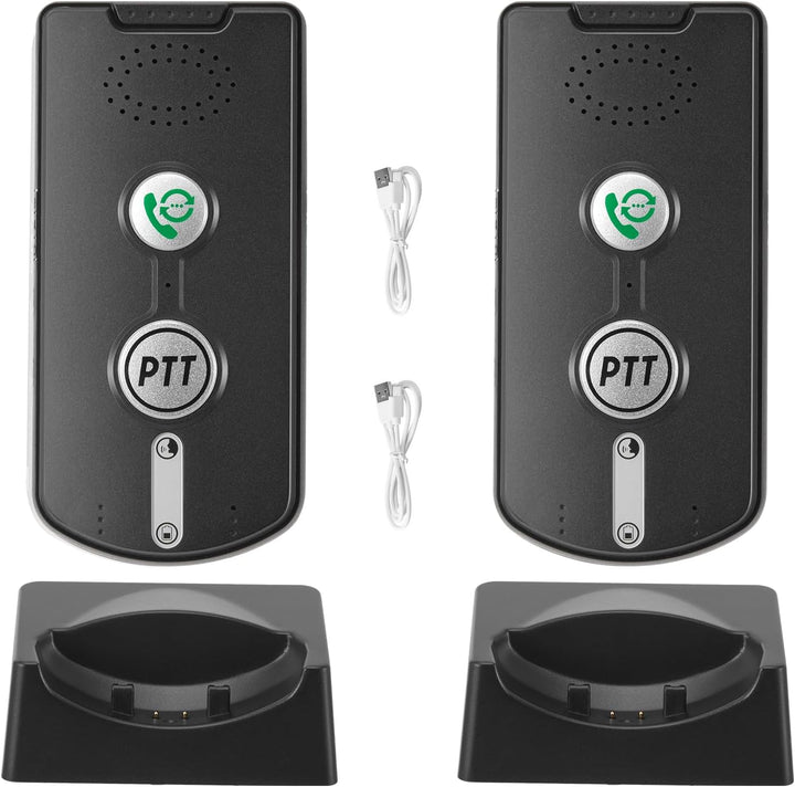 Drahtlose Hausnotruf Gegensprechanlage Set mit Vollduplex Gesprächsfunktion, Ein-Knopf Notruf, 500m