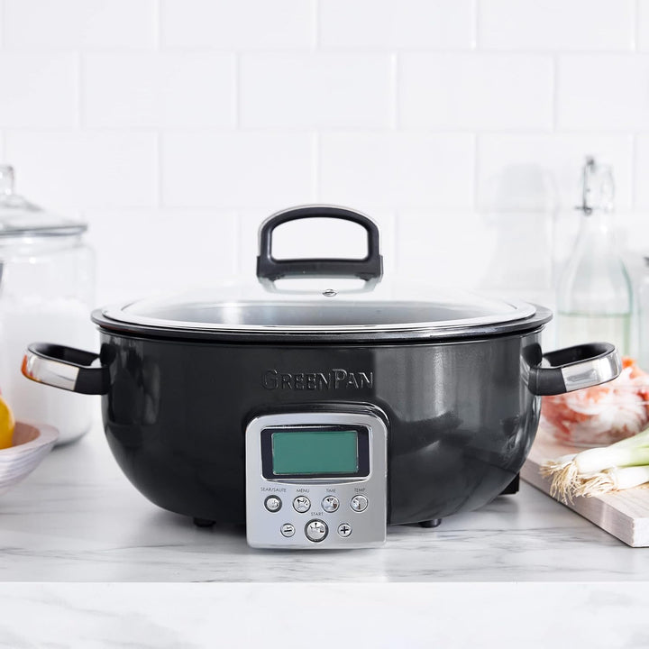 GreenPan Elite Wesentlich Schlau Elektrisch 5.6L Bratentopf, Einfache Brat- Sautier- Rühr- und Reisk