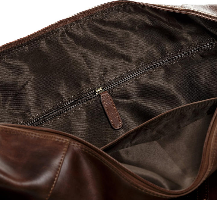 SID & VAIN XL Reisetasche Bristol aus Premium Leder I Sporttasche gross XXL gross für Herren I Weeke