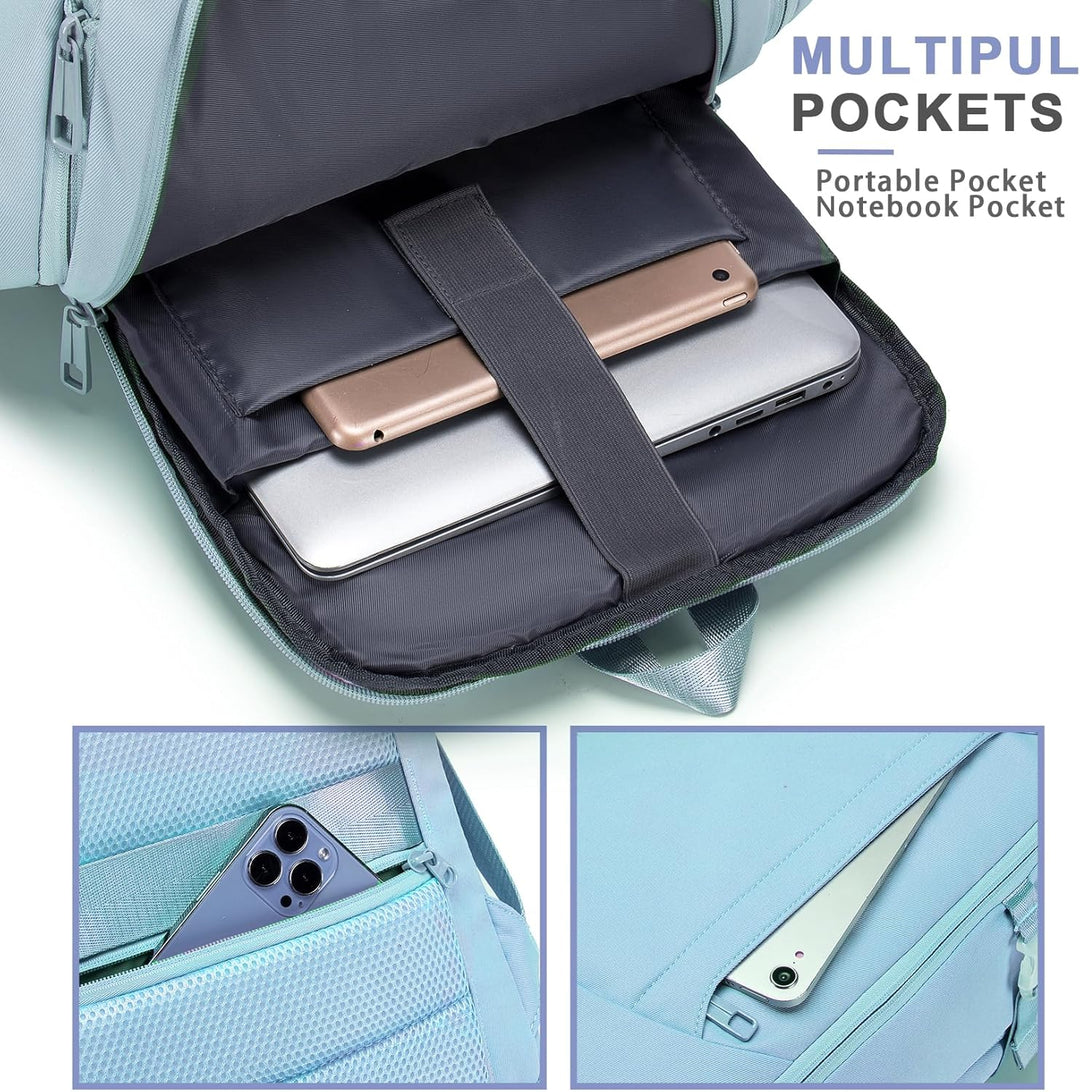 YOODI Reiserucksack Handgepäck Flugzeug 40x20x25 Ryanair Erweiterbarer 14 Zoll Laptop Rucksack Reise