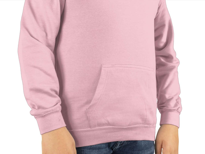 Kinder Hoodie Jungen Mädchen - Pferd Pferde - Echte Mädchen reiten - 128 (7/8 Jahre) - Hellrosa - pf