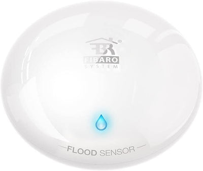 FIBARO Flood Sensor / Z-Wave Plus Wassermelder, Hochwasser, Leck und Temperatursensor, FGFS-101