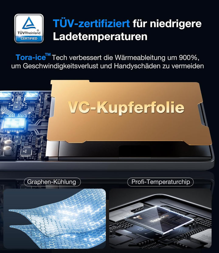 TORRAS Ultra Slim Power Bank für Magsafe Schnell Aufladende 5000mAh 8mm Kleine Powerbank für iPhone