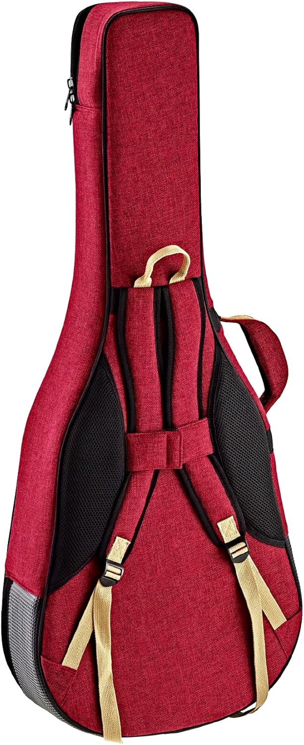 Ortega Guitars gepolstertes Soft Case - für Full Size Akustikgitarren - Leinen, Baumwolle, Veloursle