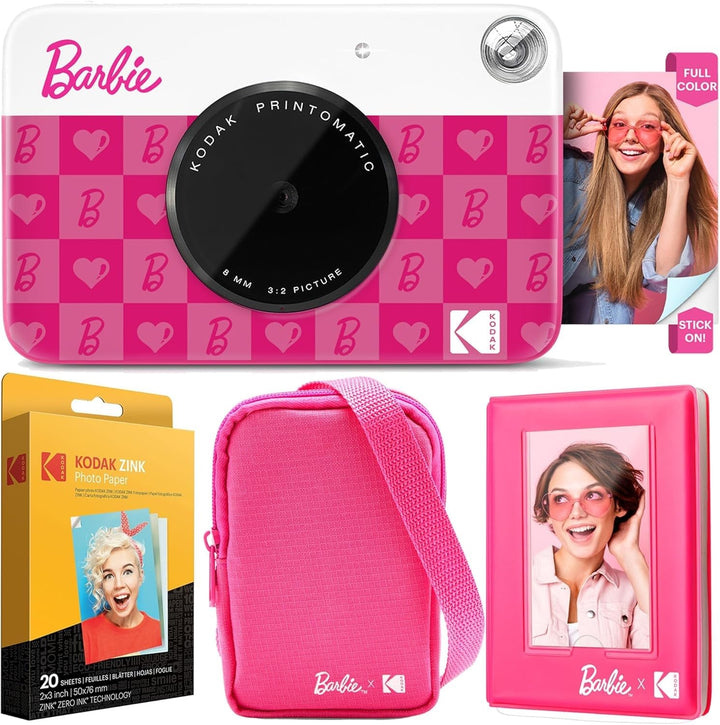 Kodak x Barbie Printomatic Sofortbildkamera in Vollfarbe Digitalkamera Barbie Deluxe-Bundle (Iconic