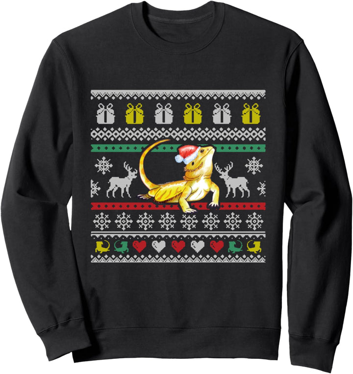 Bearded Dragon Ugly Christmas Xmas Gift Sweatshirt