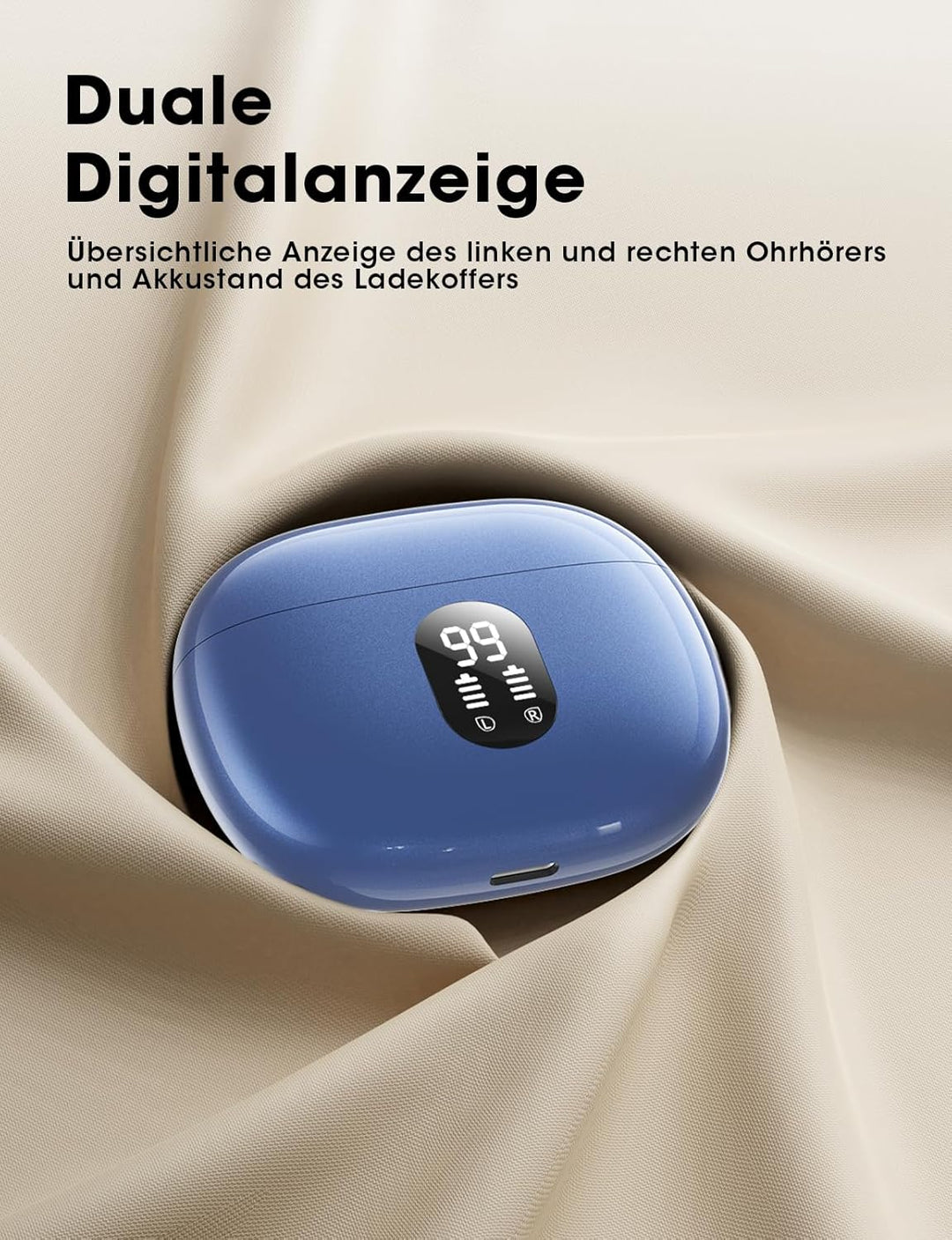 Bluetooth Kopfhörer Kabellos Bluetooth 2026 In Ear Kopfhörer mit 4 ENC Noise Cancelling Mikrofon, LE