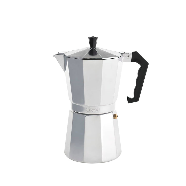 ORYX Espressokocher aus Aluminium 9 Tazas (450ml), 5056013, Silber, 9 Tazas (450ml)