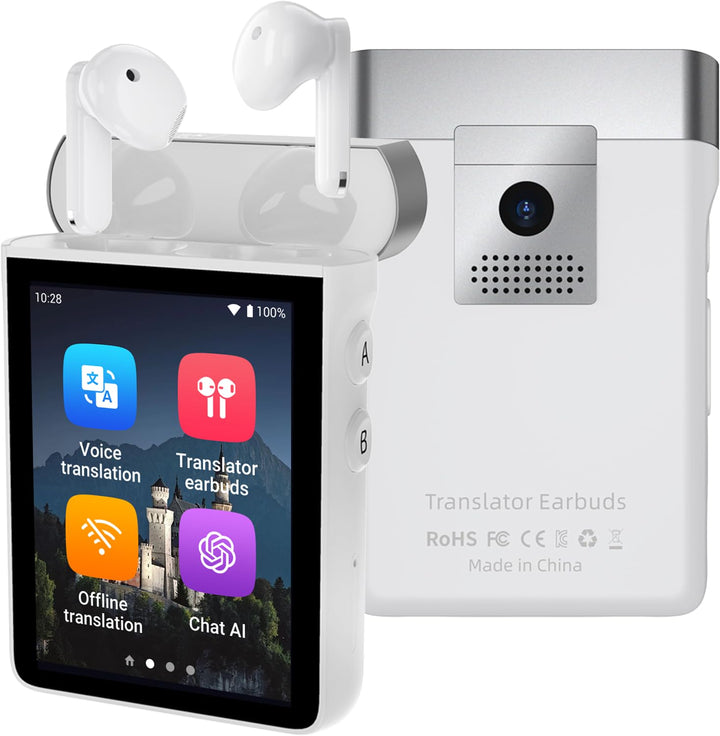 A9 Translation Earbuds WIFI WHITE Only WiFi (White) A9S - WiFi Only, Only WiFi (White) A9S - WiFi On