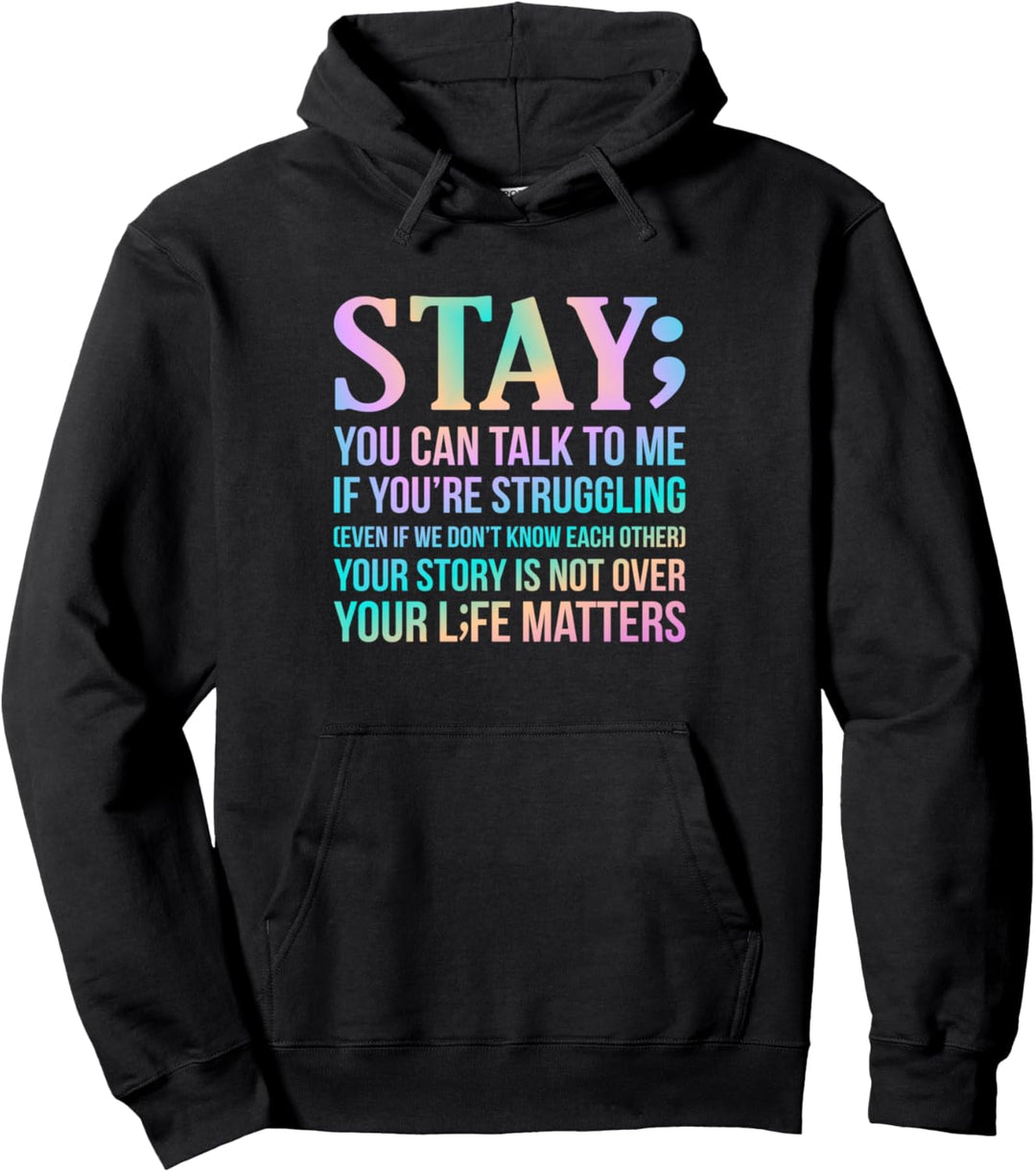 Your Life Matters Happy Suicide Awareness Support Grafik Pullover Hoodie