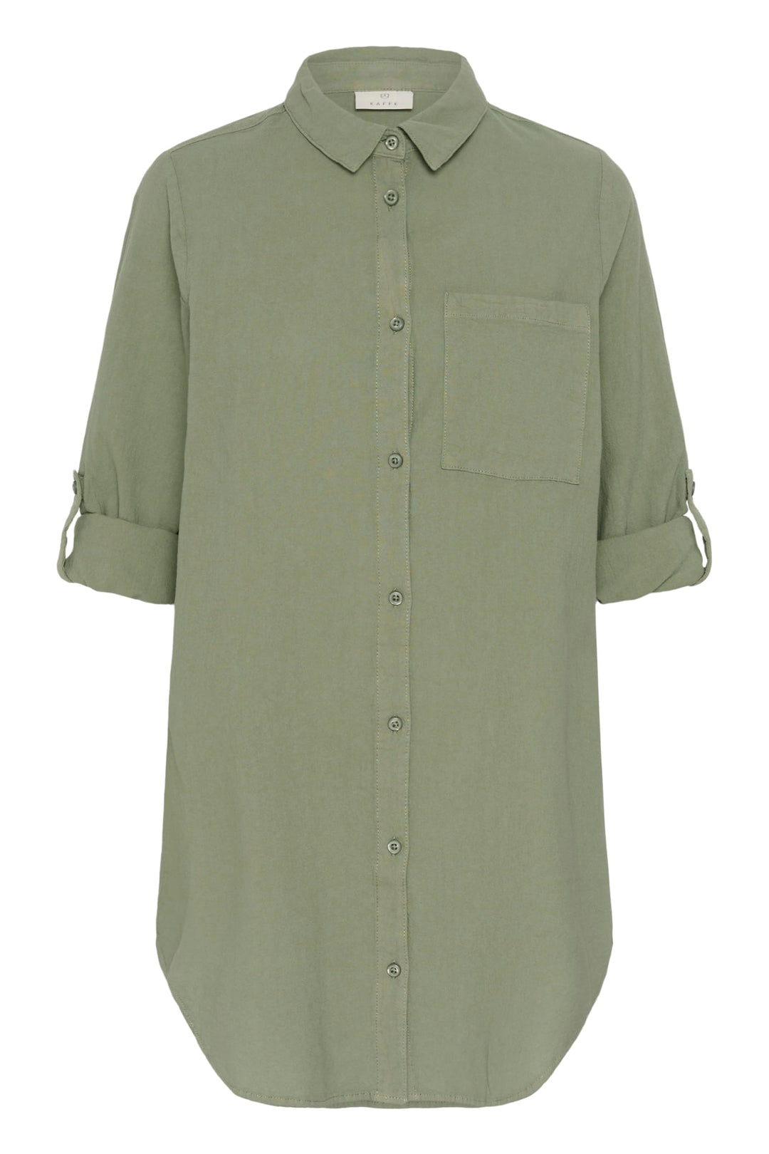 KAFFE Damen Langarm - Hemd KAnaya Damen Hemd Langarm Kragen Lang Casual Hemdbluse Lange Ärmel