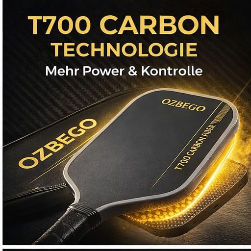 Pickleball Schläger aus T700 Carbon – Hot Pressing Technologie für mehr Power & Kontrolle – Struktur