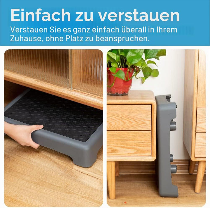 StrongTek One Step Hocker für Erwachsene und ältere Menschen, tragbar und rutschfest, 200 kg Kapazit