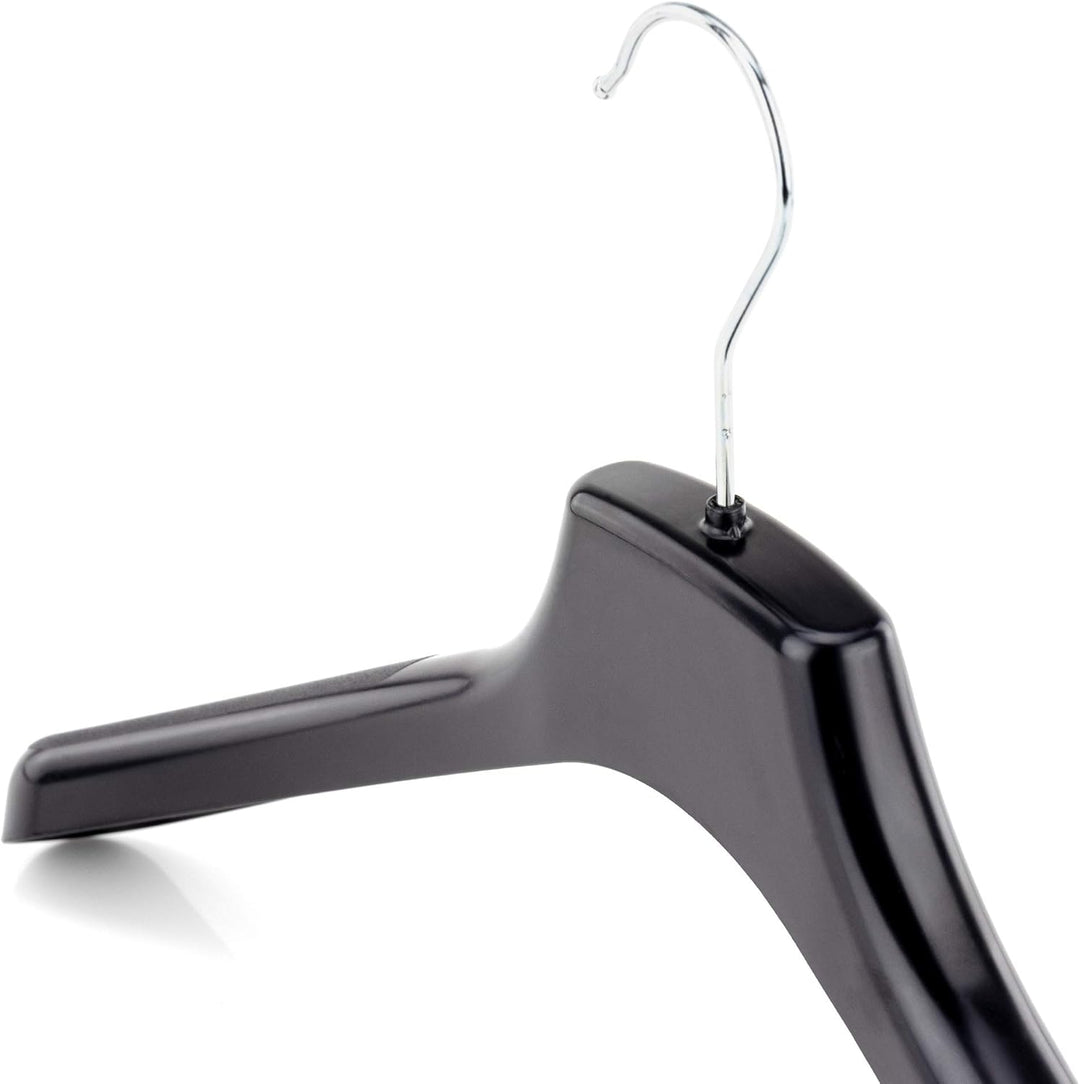Hangerworld 20 Stabile Kunststoff Kleiderbügel 42cm Schwarz Ideal Für Oberkleidung