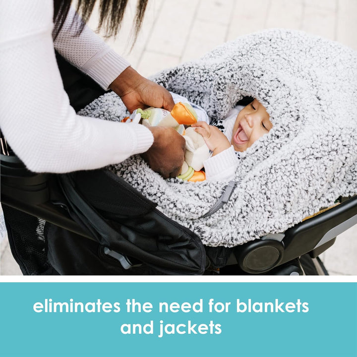 JJ Cole Winter Baby Autositzbezug - Winter Autositzbezug für Babyschale oder Kinderwagen - Babyschal