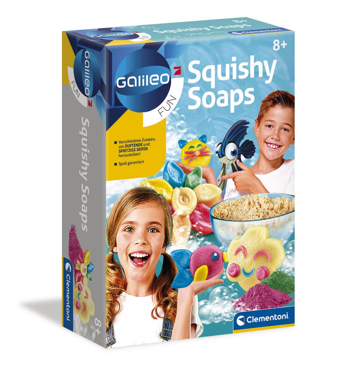 Clementoni Galileo Fun â€“ Squishy Soaps, Zum Herstellen Von Bunten Seifen, Spannendes Experimentier